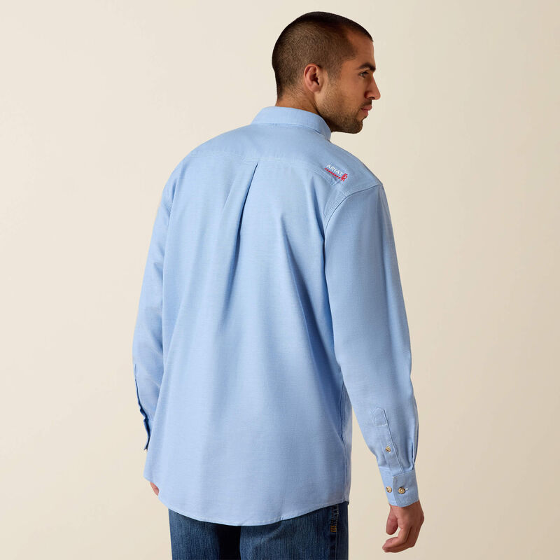 FR Solid Twill DuraStretch Work Shirt Back