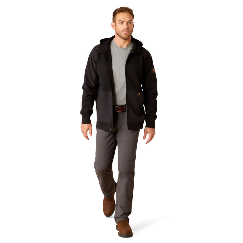 Rebar WorkTek Reinforced Full Zip Hoodie Full