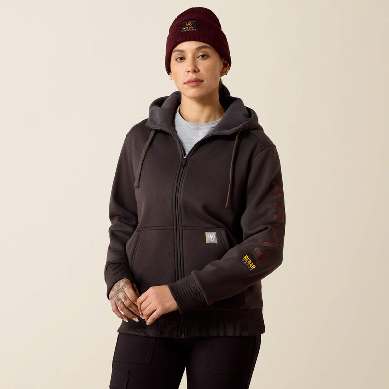Rebar All-Weather Full Zip Hoodie Front
