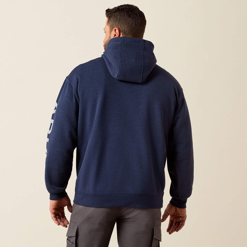 Rebar Lightweight Logo Hoodie Back