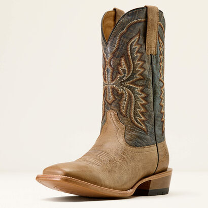 Preston Wide Square Toe Cowboy Boot 3-4 Front