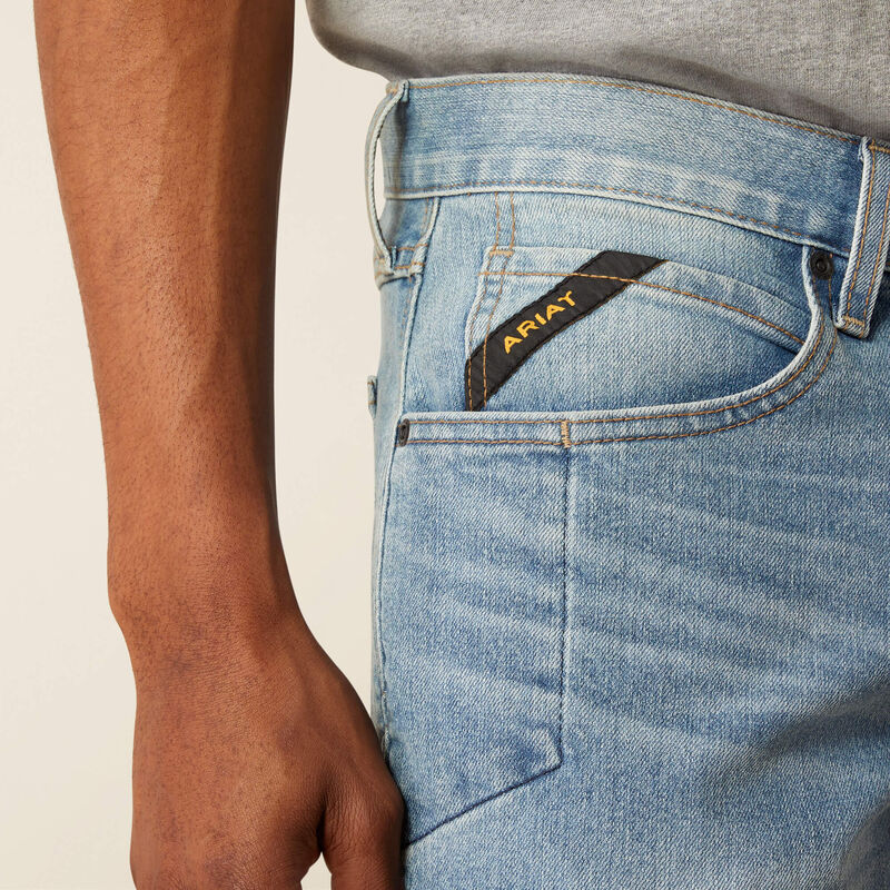 Rebar M4 Relaxed DuraStretch Basic Stackable Straight Leg Jean 02