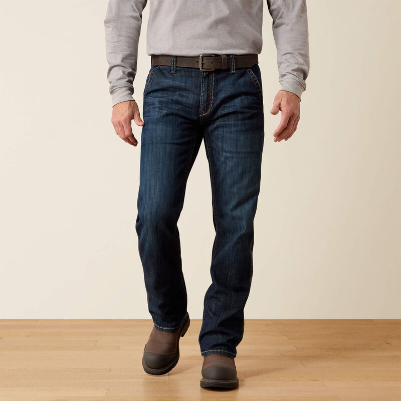 FR M5 Straight DuraLight Workhorse Stretch Straight Leg Jeans Front