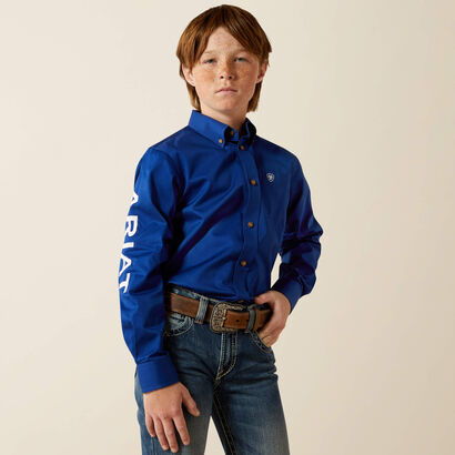Team Logo Twill Classic Fit Shirt Front