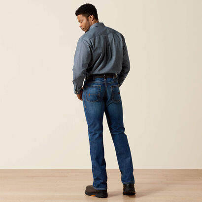 FR M4 Relaxed Basic Boot Cut Jean Back