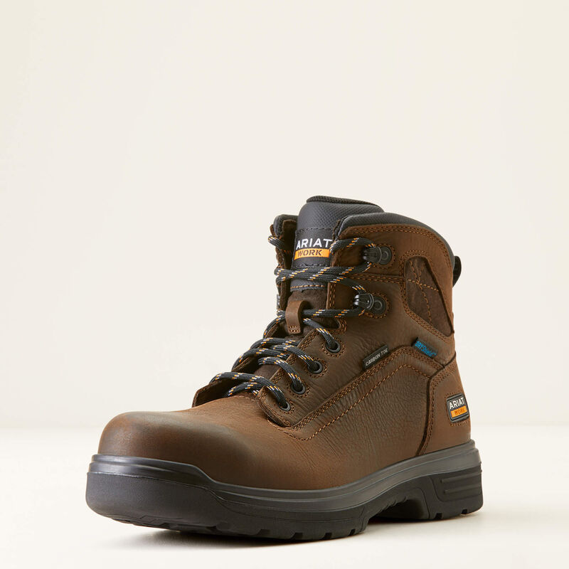Turbo 6" Waterproof Carbon Toe Work Boot 3-4 Front