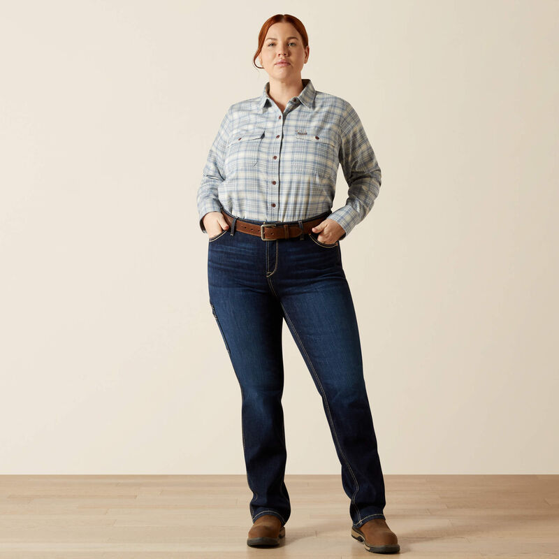 Rebar Flannel DuraStretch Work Shirt Full Plus