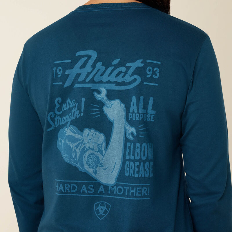 Rebar Cotton Strong Vintage Mother Long Sleeve T-Shirt 01