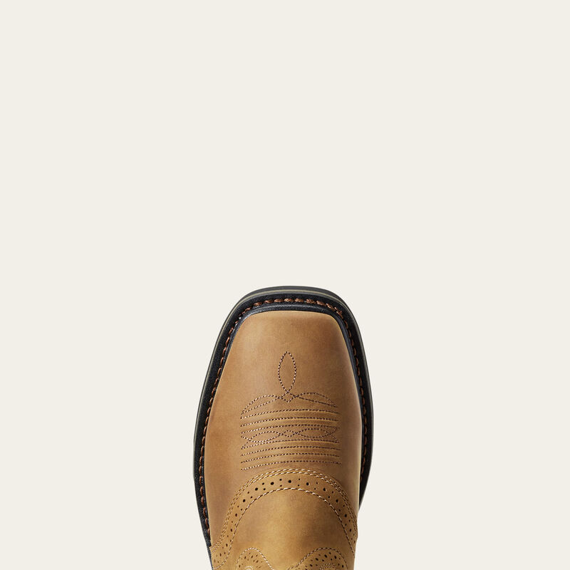 Sierra Wide Square Toe Work Boot Toe