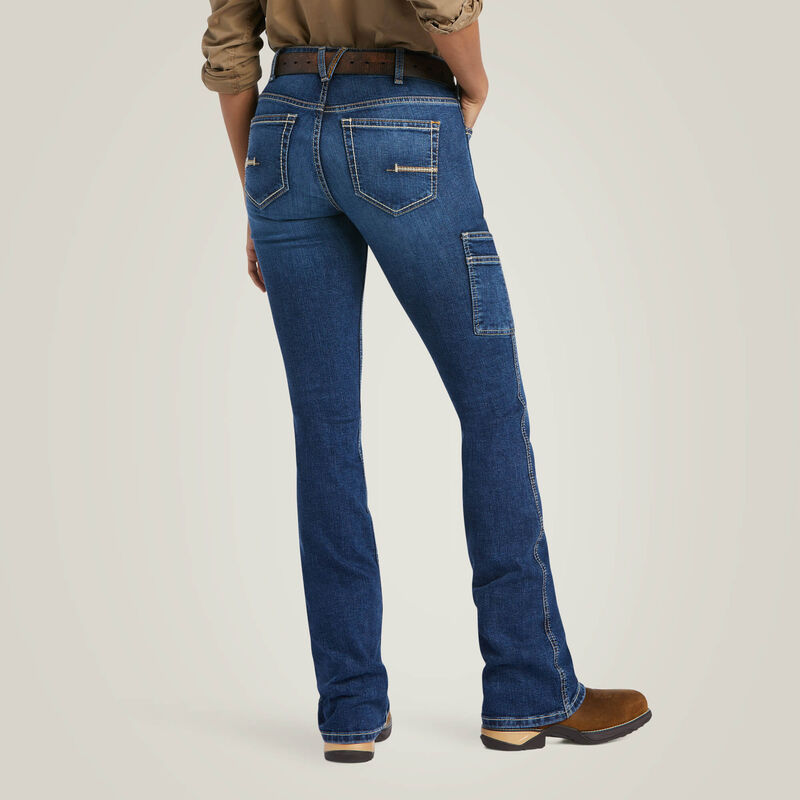Rebar Work Flex Perfect Rise Riveter Boot Cut Jean Back