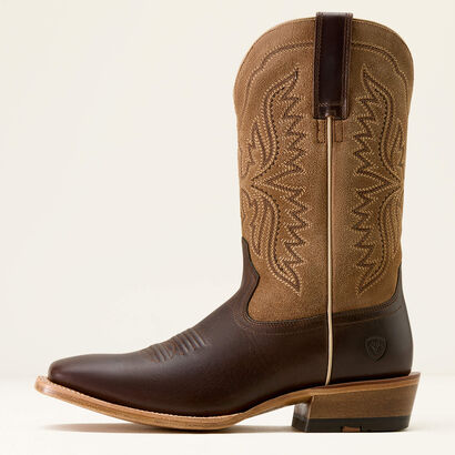 Preston Wide Square Toe Cowboy Boot Side