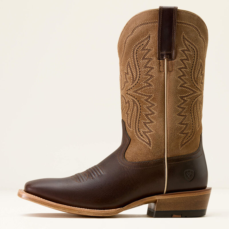 Preston Wide Square Toe Cowboy Boot Side