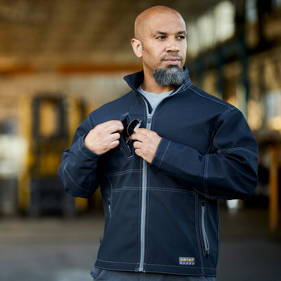 Rebar Stretch Canvas Softshell Jacket Lifestyle