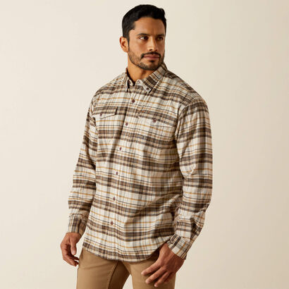 Rebar Flannel DuraStretch Work Shirt Front
