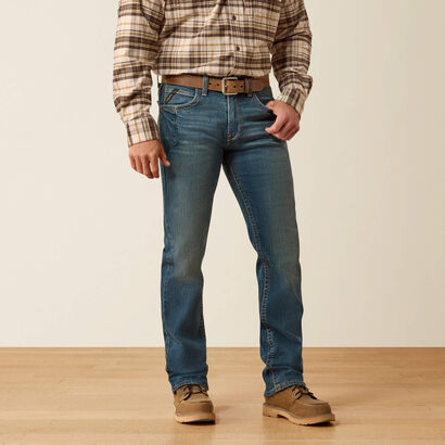 Rebar M5 Straight DuraStretch Edge Stackable Straight Leg Jean Front