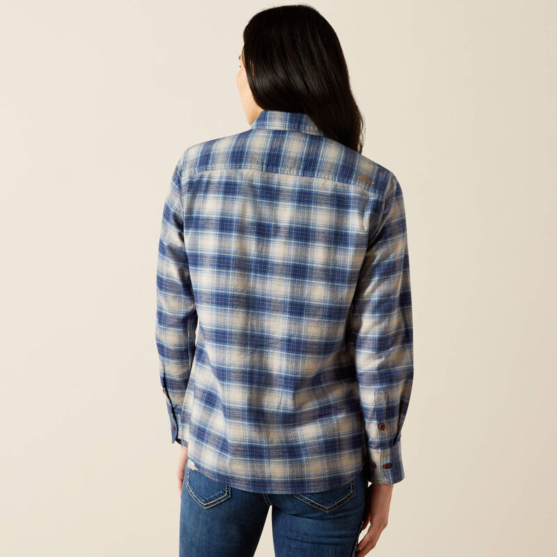Rebar Flannel DuraStretch Work Shirt Back