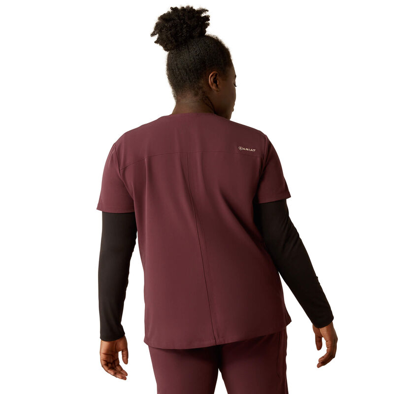 Clara 6 Pocket Scrub Top Back Plus