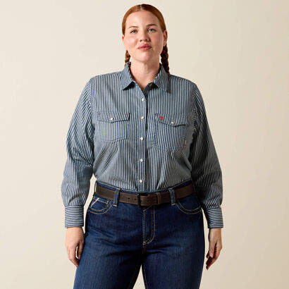 FR Ruth Snap Work Shirt Front Plus