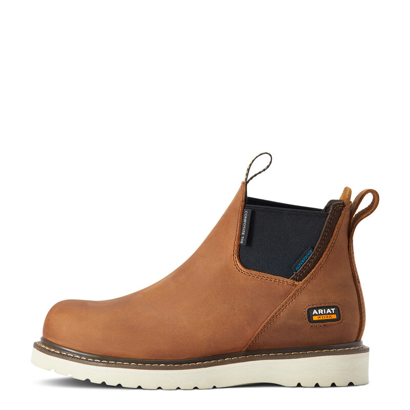 Rebar Wedge Chelsea Waterproof Composite Toe Work Boot Side