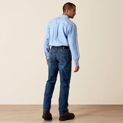 FR M3 Loose Basic Stackable Straight Leg Jean Back