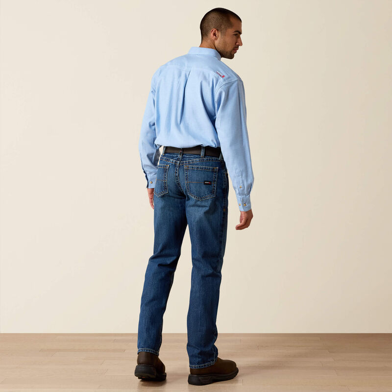 FR M3 Loose Basic Stackable Straight Leg Jean Back