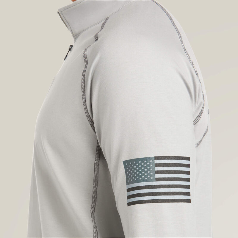 FR Combat Stretch Patriot 1/4 Zip Work Shirt 02