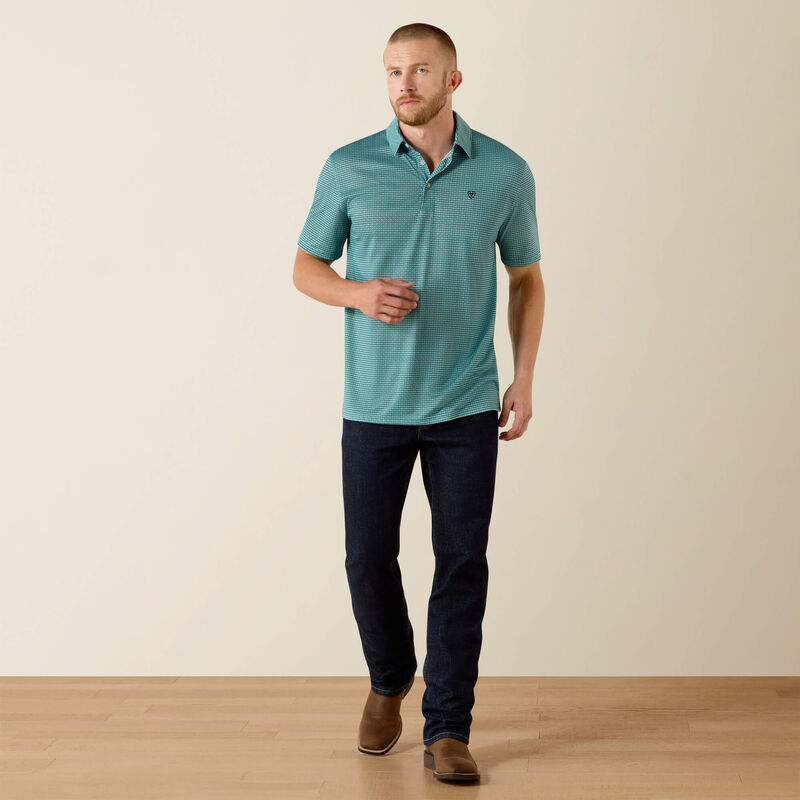 All Over Print Classic Fit Polo Full