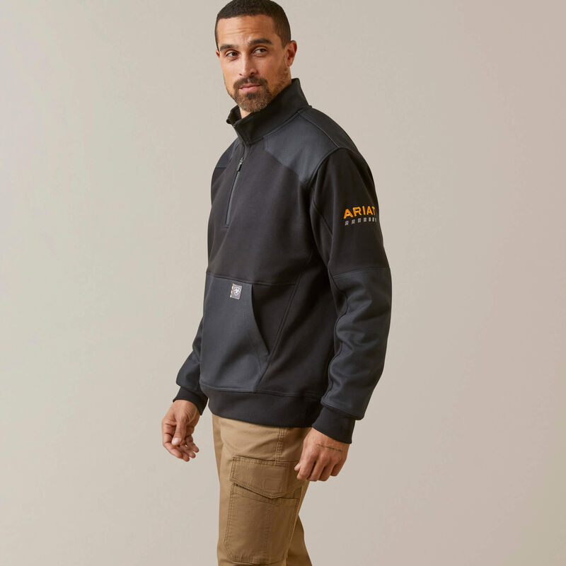 Rebar Workman Duracanvas 1/4 Zip Sweatshirt Front