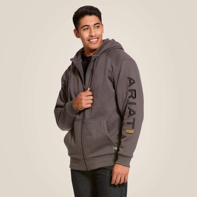 Rebar All-Weather Full Zip Hoodie Front