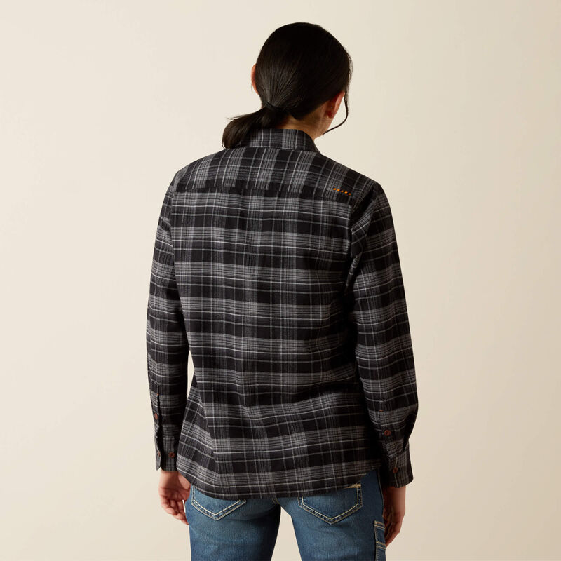 Rebar Flannel DuraStretch Work Shirt Back