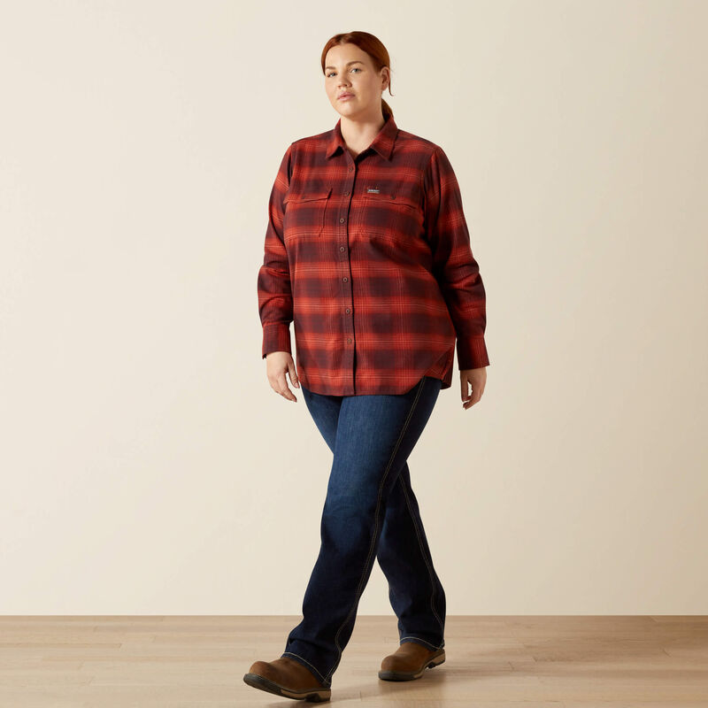 Rebar Flannel DuraStretch Work Shirt Full Plus