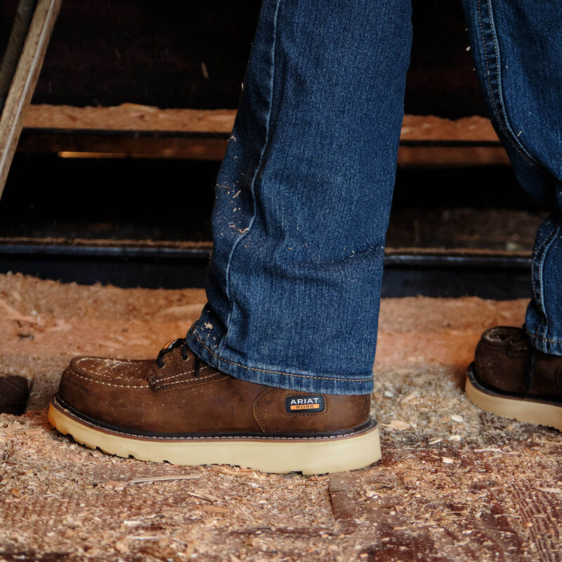 Rebar Wedge Moc Toe 6" Waterproof Work Boot Lifestyle
