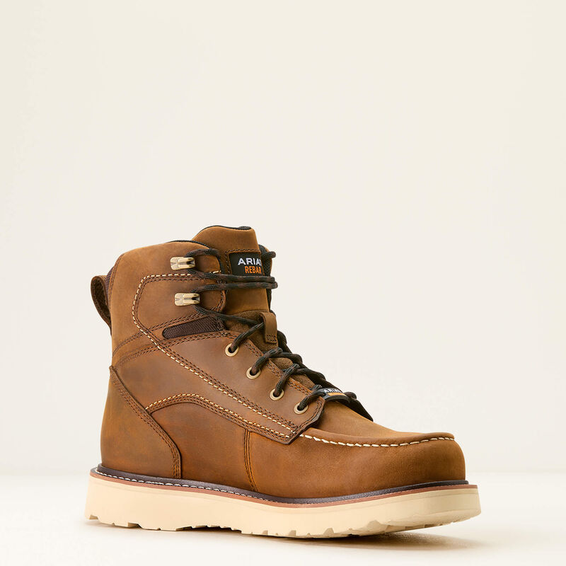 Rebar Wedge Moc Toe 6" Waterproof Work Boot Medial