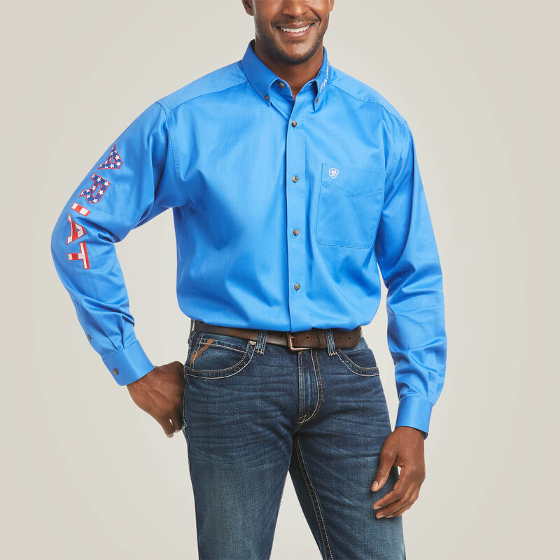 Team Logo Twill Classic Fit Shirt Front