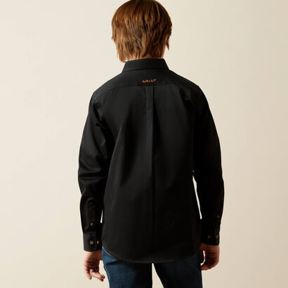 Solid Twill Classic Fit Shirt Back