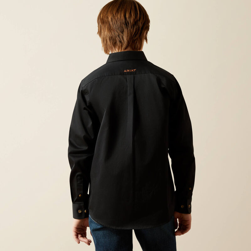 Solid Twill Classic Fit Shirt Back