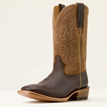 Preston Wide Square Toe Cowboy Boot 3-4 Front