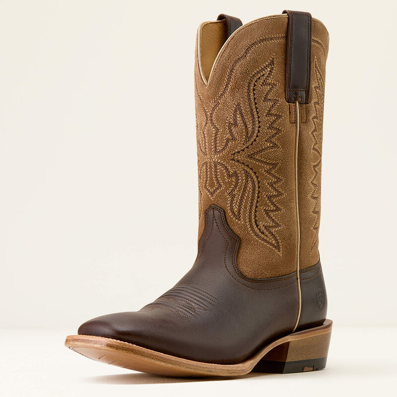 Preston Wide Square Toe Cowboy Boot 3-4 Front
