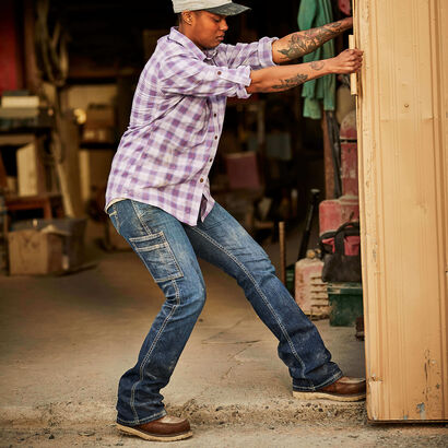 Rebar Work Flex Perfect Rise Riveter Boot Cut Jean Lifestyle