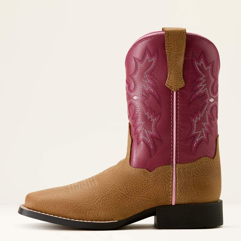 Tombstone Wide Square Toe Western Boot Side
