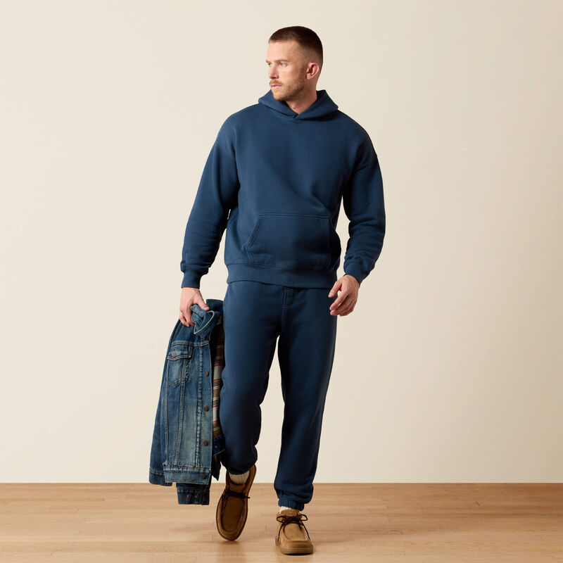 ToughStock Washed Heavyweight Fleece Hoodie Full