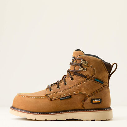 Rebar Wedge Moc Toe Waterproof Composite Toe Work Boot Side