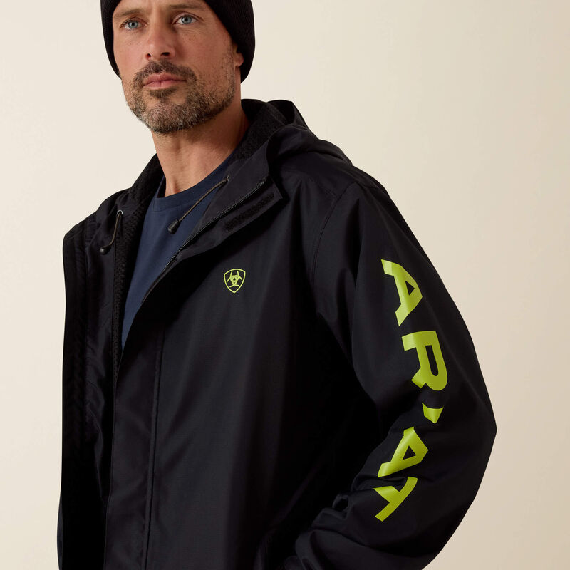 Rebar Stormshell Logo Waterproof Jacket 01
