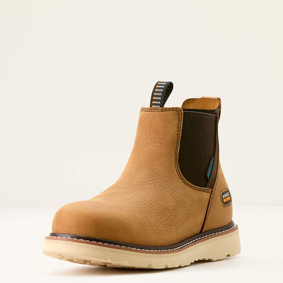 Rebar Wedge Chelsea Waterproof Work Boot 3-4 Front