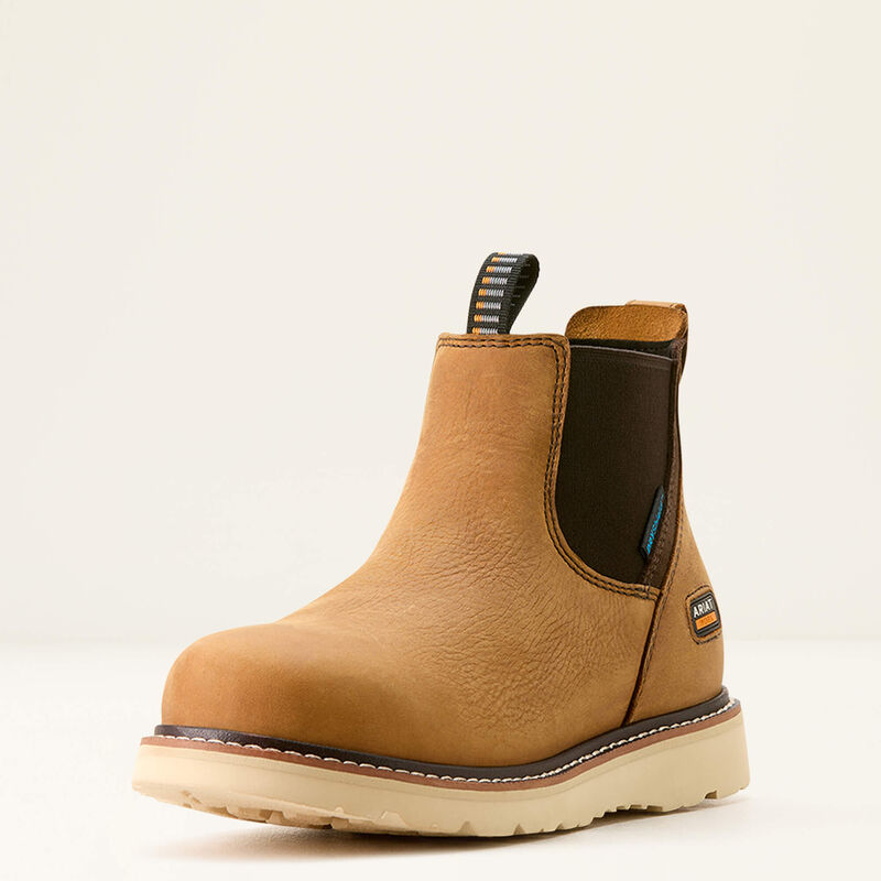 Rebar Wedge Chelsea Waterproof Work Boot 3-4 Front
