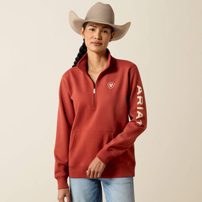 Foundation Logo 1/2 Zip Sweatshirt Front