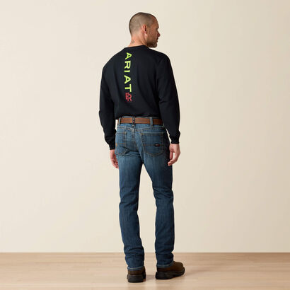 FR M7 Slim Duralight Stretch Basic Straight Jean Back