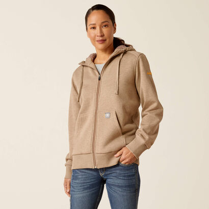 Rebar All-Weather Sherpa Full Zip Hoodie Front