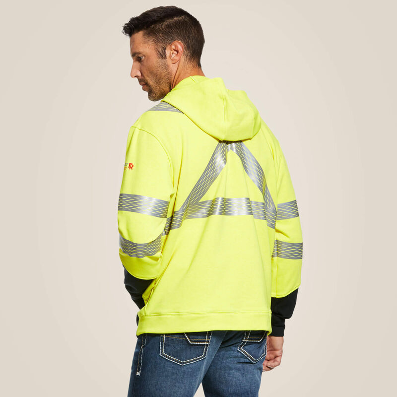 FR Hi-Vis Full Zip Hoodie Image 2 of 3