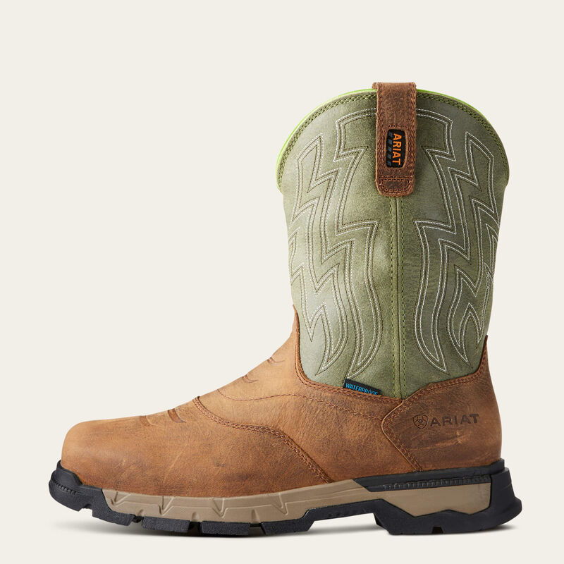 Rebar Flex Western Waterproof Work Boot Side